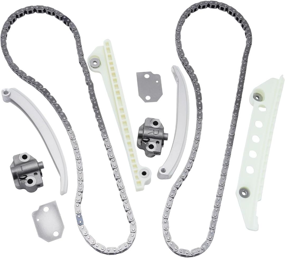 4.6L Timing Chain Kit Compatible with Ford 2000-2011 E-150 E-250 F-150 Fit for Expedition/Explorer, for Mercury 01-10 Engine Chain Parts W/Tensioner & Guide