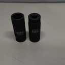 1/2"Square Drive x 22mm Deep Impact Socket Set,2PCS Metric Socket,6 Point CR-MO for Easy Removal of Axle Nut (22mm)