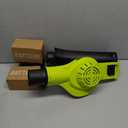 Leaf Blower Cordless - 21V Powerful Electric Leaf Blower with 2 Batteries and Charger, 2 Speed Modes, 2.0Ah Lightweight Battery Powered Leaf Blowers for Lawn Care, Patio, Dust, Blowing Leaves