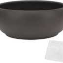 Bonsai Pot 6" Unglazed Round Ceramic Succulent Planter + Drainage Screen