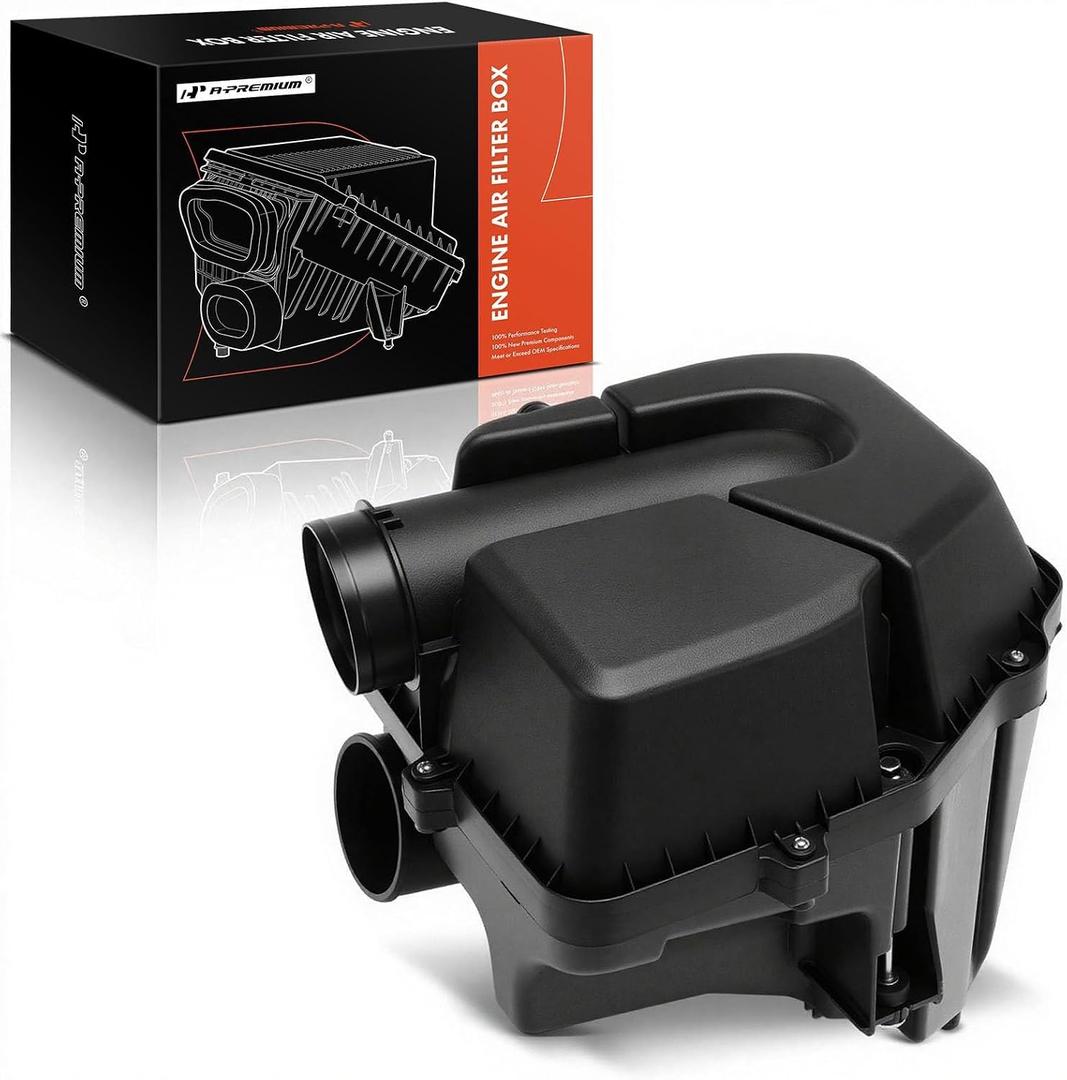 A-Premium Engine Air Filter Cleaner Box Housing Compatible with Honda CR-V CRV 2002-2004 L4 2.4L & Acura RSX 2002-2004 L4 2.0L, Replace# 17202PNA000, 17201PNA000