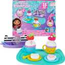 Gabbys Dollhouse, Sprinkle Party Sweet Treat Set, Pretend Play Kitchen Hot Cocoa Party Set with Fruit & Sprinkles, Kids Toys for Girls and Boys 3+
