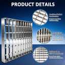Stainless Steel Drain Grate Heavy Duty 24" × 24" Square Outdoor Drain Cover for Garage, Sewer, Downspout, Driveway