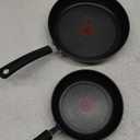 T-fal Ultimate Hard Anodized Nonstick Fry Pan Set 2 Piece, 8, 10 Inch, Oven Broiler Safe 400F, Kitchen, Cookware, Pots and Pans Set Non Stick, Frying Pans, Dishwasher Safe, Black