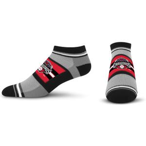 For Bare Feet Minor League Baseball Unisex For Bare Feet Milb Streak No Show Sock (Medium, Team)