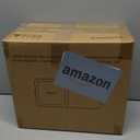 LivLab Mker 20-25 lbs Rice Dispenser with measuring spoon - 11.4Qt/12L Large Airtight Food Storage Rice Container for Cereal, Flour - BPA-Free PET, Slim Space-Saving (933-White Grey)