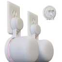 Nest WiFi Point Genie: The Simplest Lowest Profile Outlet Holder Mount for Google Nest WiFi Point | Reinforced Support | Great Sound | Open Access | No Messy Screws! (2-Pack)