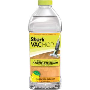 Shark VACMOP Hardwood Cleaner Refill 2 Liter Bottle, Compatible with VM252 & VM180, Cleans & Disinfects Sealed Finished Floors, Stone, Laminate & Tiles, Citrus Clean Scent, VCW60