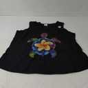Hawaiian Tie Dye Sea Turtle Hawaii for men and women Tank Top (Small, Black)