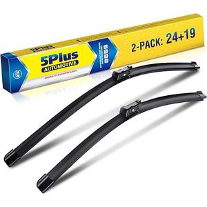 24"+19" Windshield Wiper Blades Replacement For VW Volkswagen Jetta 20112023 Passat 20122018 CC 20132017, Premium AllSeason Automotive Replacement Windshield Wiper Blades For My CarTop Lock 16mm