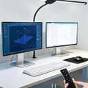 ReinHoo Desk Light with 5 Color+9 Brightness，Desk Lamps for Home Office, 1200 Lumen & 108 LED Desk Lamp, Remote Control+Timer Monitor Light, Clamp Lamp for Desk, Computer, Reading, Study, Workbench
