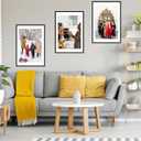 JCJMY 24x36 Picture Frame with 20x30 Mat, Display Photo 20x30 with Mat or 24 x 36 Without Mat, Wall Hanging Large 24 by 36 Poster Frame with Plexiglass, Black