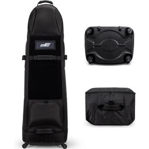 Golf Travel Bags for Airlines with Universal Wheels, Easy to Maneuver, Detachable Shoe Bag, Excellent Zipper for Club Protection, Comes with Storage Bag for Airlines