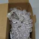 AWQ 100 LED 49 FT Globe Ball String Lights Crystal Bubble Ball Fairy String Lights Plug in with Remote 8 Modes Extendable for Indoor Outdoor Wedding Christmas Tree Garden Decor (Multicolor)