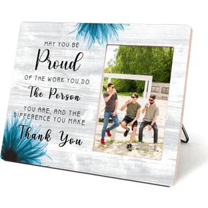 Coworker Wood Picture Frame Gift-8x10 Inch, May You Be Proud of the Work You Do, Wood Photo Frame for Tabletop or Wall Display, Thank You Gift Employee Appreciation Gift, Holds 4 x 6 Inch Photo-17