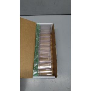 Clear Hinged Plastic Trading Card Storage Box 3 1/ 2" L x 2 9/ 16" W x 1" H - 10 Pieces Per Pack
