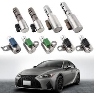 A760 A761E 9PCS Automatic Transmission Shift Solenoid Compatible with Lexus Tundra IS350 IS250 LS430 LX570 GS430 2004-2017 A760 A761E A960E AB60E AB60F Refurbished Parts