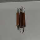 S & E TEACHER'S EDITION 6 Pcs Pottery & Clay Sculpting Tools, Double-Sided, Smooth Wooden Handles.