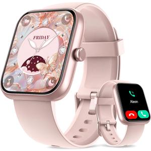 Smart Watch, 44mm Smartwatch Answer Make Calls, Alexa 1.83" Fitness Watch, IP68 Waterproof Fitness Tracker Women Men, Heart Rate/Sleep Monitor, 100+ Sports Pedometer Watch for Android & iOS Phone