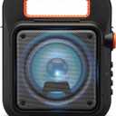 iLive Electronics ISB309B Wireless Tailgate Party Speaker, with LED Light Effects and Built-in Rechargeable Battery, Black