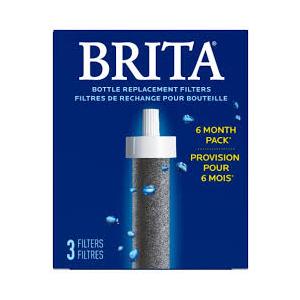 Brita Bottle Replacement Filter Pack of 3  Brita Bottle Replacement Filter Pack of 3