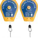 QWORK Spring Balancer, 2 Pack 3.3lbs - 6.6lbs Bearing Retractable Tool Fixture Holder for Assembly-line