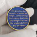Serenity Shoreline Sunrise Sobriety Chip One Day at A Time AA Medallion (Pack of 10)