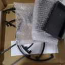 Blulu 4 PCS 8 Inch Round Metal Display Stands for Stained Glass Fused Glass Display Stands Decorative Art Base for Plate Picture Platter Photo(Black)