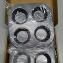 Walooza 4 Cup Muffin Pan 2 Pack, Nonstick Mini Muffin Tin for Air Fryer, 1.18In Deep Cupcake Baking Pan for Frittatas, Tarts, Brownies
