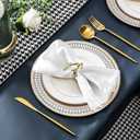 2 x 10 Pack Satin Cloth Napkins, White, 17"x17" Square Shiny & Luxurious Silk-Like Finish, Thin & Lightweight for Elegant Dining, Wrinkle-Free, Washable & Reusable for Wedding, Party, Restaurant