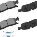 cciyu D1455 Front Ceramic Brake Pads Kits 4pcs fit For Dodge For Durango,For Jeep Grand For Cherokee,For Mercedes-Benz GL350,GL450,GLE300d,GLE350,GLE350d,GLE400,GLS450,GLS550,ML250,ML350,ML400
