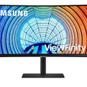 SAMSUNG Viewfinity S65UA Series 34-Inch Ultrawide QHD Curved Monitor, 100Hz, USB-C, HDR10 (1 Billion Colors), Height Adjustable Stand, TUV-certified Intelligent Eye Care (LS34A654UBNXGO), White