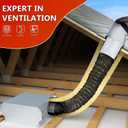 4 Inch 25 Feet R4.2 Insulated Flexible Duct | High-Efficiency Thermal Insulation | Suitable for Heating & Cooling