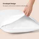 Warmstar 100% Cotton Toddler Pillowcase Set of 2, 600 Thread Count 13x18 Toddler Pillowcases Soft & Breathable, Cotton Travel Pillow Case Cover 13"x 18" with Envelope Closure,White