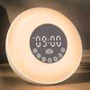 Glocusent Sunrise Alarm Clock for Kids & Heavy Sleepers, Wake Up Light with 14 White Noise Sounds, Dual Alarm Clock, Bedside Night Light for Bedroom