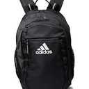 adidas Defender Sports Backpack with Shoe Compartment, Soccer Bag, Black/White, One Size