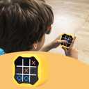 3 x YouKnow Silicone Case Compatible with GiiKER Tic Tac Toe Bolt Game 3-in-1 Handheld Puzzle Game Console, Fidget Toys Board Games Cover for Kids and Adults (Case Only) (Yellow)