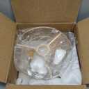 Luupyia Gold Crystal Chandelier Small, Mini Ceiling Light Modern Flush Mount Crystal Chandelier Hallway Overhead Light Fixtures Ceiling for Hallway Bedroom Hall Living Room E26