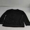 Men's Knit Long Sleeve Sweater Vintage Casual Crewneck Jumper Business Work Pullover Black M