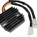Voltage Regulator Rectifier Assembly 12V Replacement for Arctic Cat 500 ATV 2000-2008, Replacement for Arctic Cat 400 2003-2008, Replacement for Arctic Cat 375 2002 Replace# 3402-682
