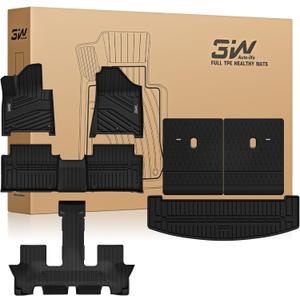 3W Floor Mats & Cargo Liner for Hyundai Santa Fe 2024-2026 Hybrid