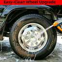 17" Stainless Steel Wheel Simulators, 8 Lug Snap-On RV Hubcaps,17 Wheel Cover Compatible with 2003-2025 Dodge RAM 3500 Dually, 2005-2025 Ford F350 Dually, 2008-2025 Chevy 3500 Dually