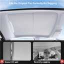Tesla Model Y Sunshade Roof Never Sag Heat-Insulating, UV-Protective, Nano Ice-Crystal Coatings Interior Accessories for Tesla Model Y 2025-2026
