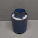 LE TAUCI Utensil Holder, 7.3"+5.4" Ceramic Kitchen Utensil Holder for Countertop, Large Cooking Utensil Crocks Gift for Mother's Day, Costal Ocean Home Kitchen Decor, Set of 2,Glaze Marble Blue