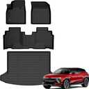 Auxko All Weather Floor Mats Cargo Mat Fit for 2024 2025 2026 Chevrolet Blazer EV & Honda Prologue TPE Liners Accessories All Season Guard Odorless Anti-Slip Black