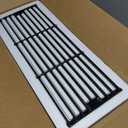 Hisencn Replacement Parts for Chargriller 3001, 3008, 3030, 4000, 5050, 5252 Gas Grill Models, Stainless Steel Burner, Porcelain Steel Heat Plate, Porcelain Cast Iron Cooking Grid Grates