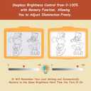 IMAGE A4 LED Tracing Pad for Kids, Rechargeable Light Up Drawing Tablet Board Children Portable Art Christmas Gift for Boys Girls Ages 6+(with 10 Traceable Sheets), Durable & Fun Creative Toy(Orange)