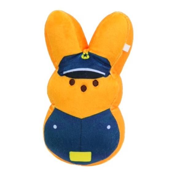 5 x Peeps 6" Careers Bunny Police Officer