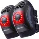 Knee Massager with Heat, Portable & Cordless Massager with 5000 mAh Built-in Battery and Vibration Massage, Knee Support for Home & Office Use, for Seniors & Athletes (2pcs)