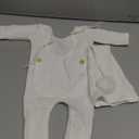 Vemonllas Newborn Photography Props Outfits Girl Fabric Elf Hat Baby Photo Prop Footed Romper Newborn Photoshoot Props Outfit (White)